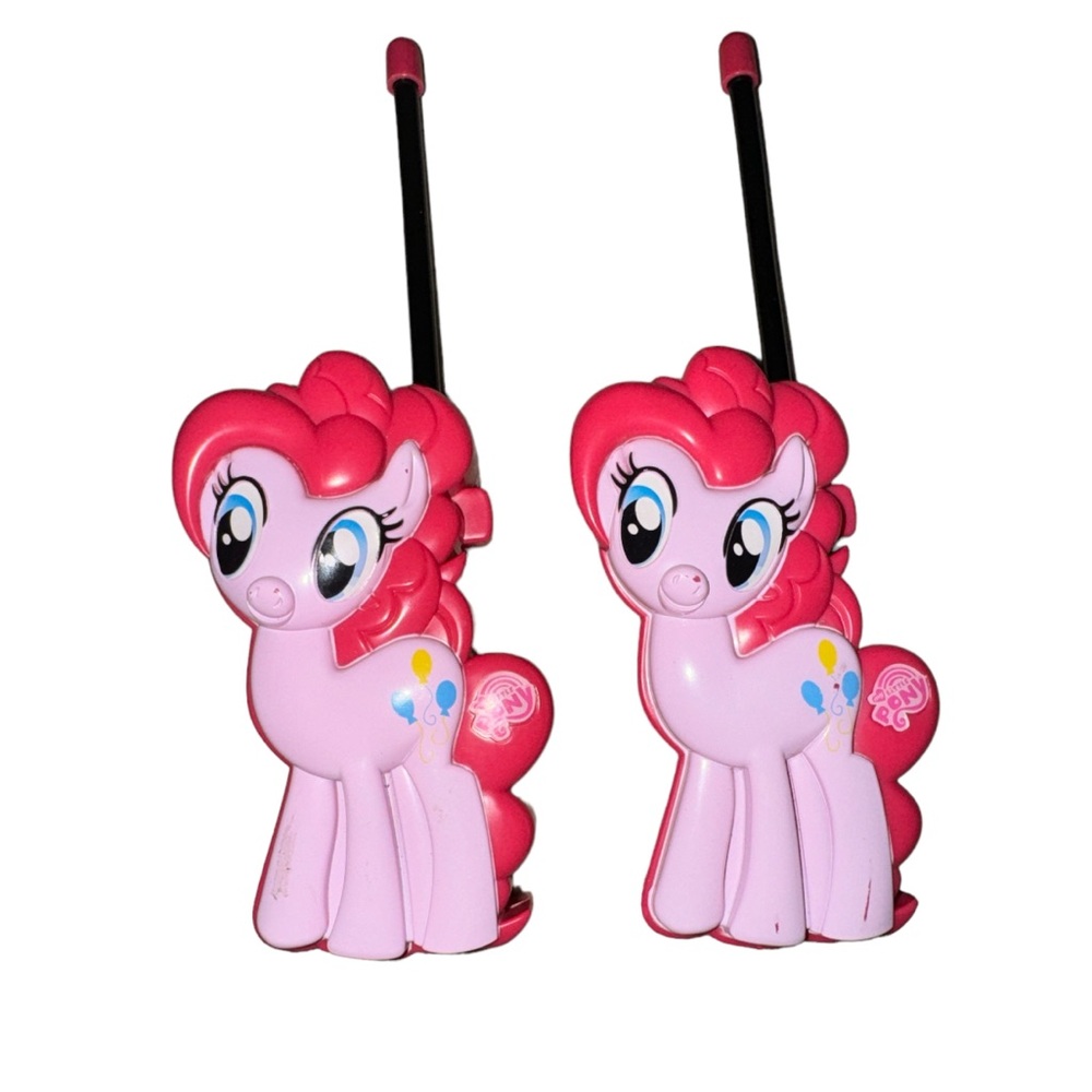MY LITTLE PONY 2016 Hasbro Pinkie Pie Set Of 2 Walkie Talkie 2 Way Radio